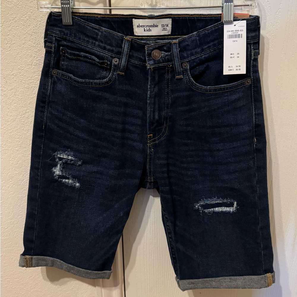 Abercrombie Kids Navy Jean Shorts